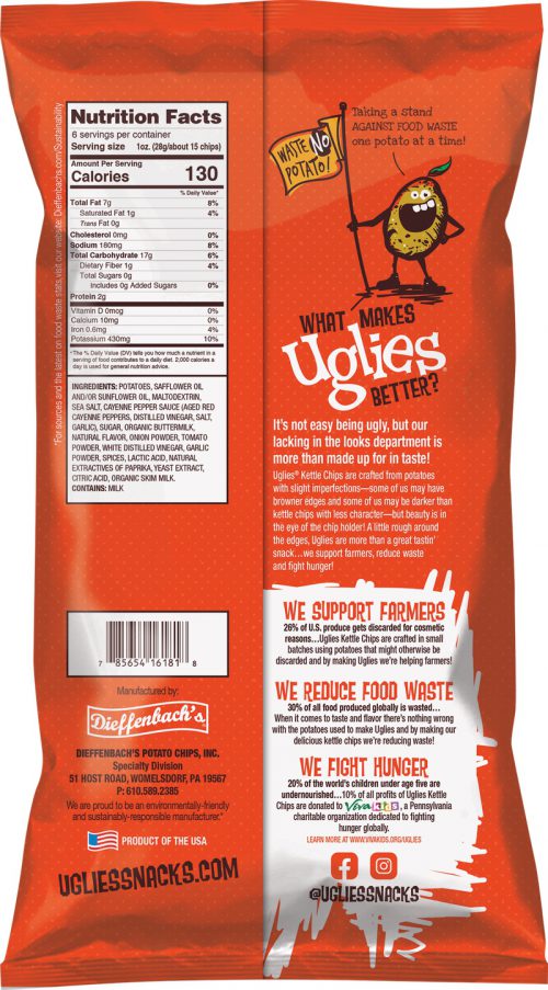 Uglies® Buffalo Ranch Potato Chips - Uglies Snacks